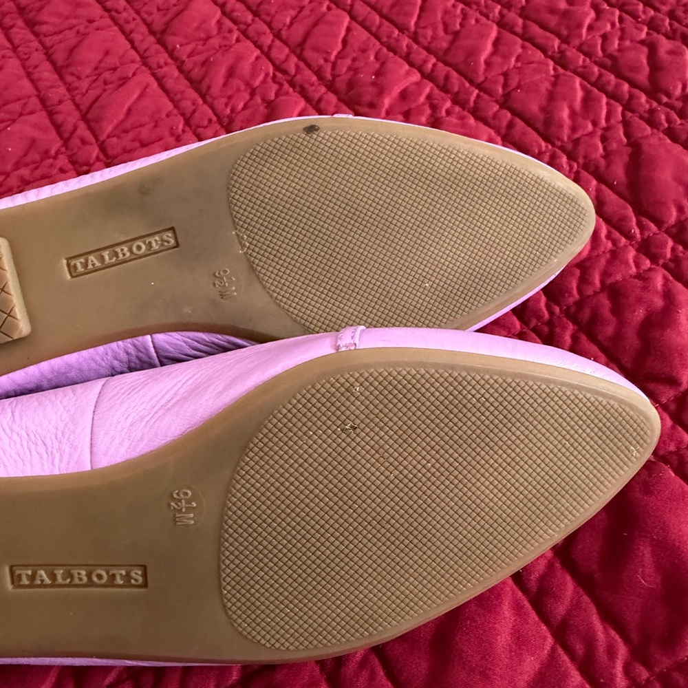 TALBOTS FRANCESCA CHAINLINK DRIVING MOCCASINS - PEBBLED LEATHER SIZE 9.5 - Picture 9 of 11